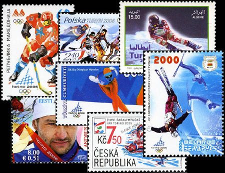 Non solo i francobolli italiani: numerosi Paesi hanno celebrato l’appuntamento sportivo di due anni fa