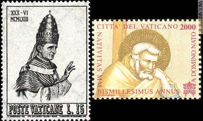 Dall'inizio del Pontificato di Paolo VI all'abbandono delle lire: 37 anni di produzioni dentellate vaticane andranno presto fuori corso