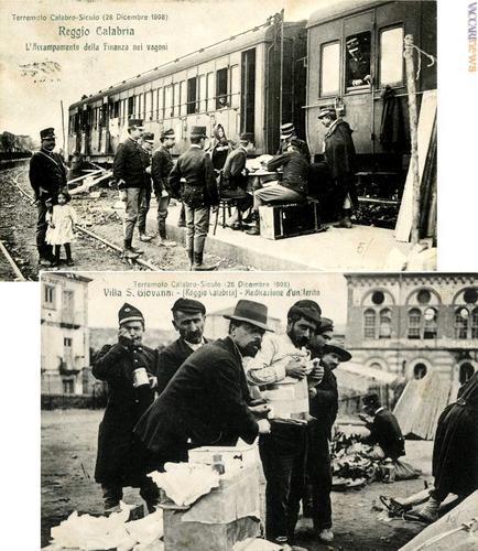 Nelle fotografie cartolinizzate dell’epoca, la cruda realtà (archivio Enrico Sturani)