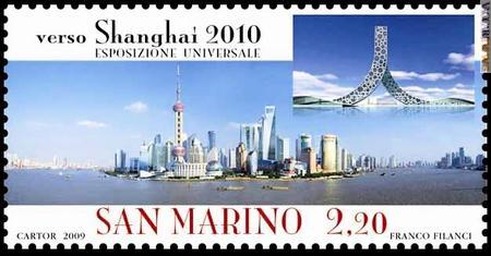 La carta valore per promuovere “Shanghai 2010” e la partecipazione sammarinese. È dovuta a Franco Filanci