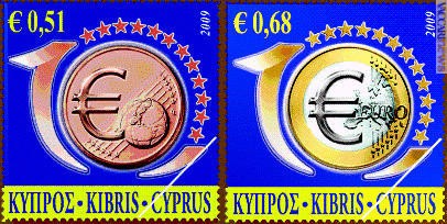 I due francobolli ciprioti