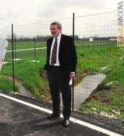 Il presidente della Provincia di Milano, Filippo Penati, sull'area dove sorgeranno i padiglioni
