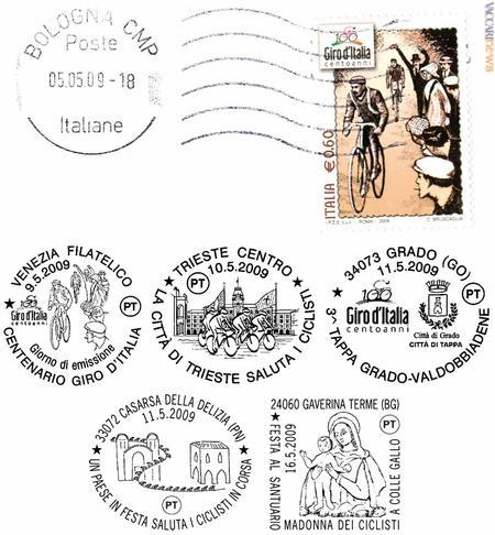 Parte della busta con il francobollo annullato a Bologna il 5 maggio (fonte: Mario Pozzati) e, sotto, i primi manuali annunciati