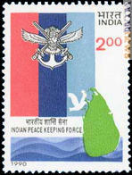 Il francobollo di New Delhi che valorizza l'intervento di “peace keeping” nell'isola