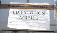 Una delle strutture di Poste italiane dichiarata inagibile