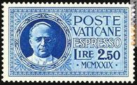 Uno dei francobolli nel formato espresso