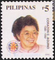 Corazon Aquino nella prima versione della serie dedicata ai presidenti 