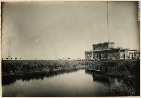 La stazione radiotelegrafica di Coltano in una foto d’epoca