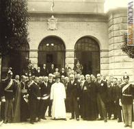 Una foto storica: Pio XI davanti all’ufficio il 28 giugno 1933