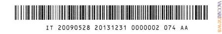 Il codice numerico presente sul verso del coupon-réponse
