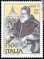 Il francobollo italiano per Sisto V