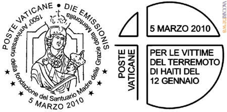I due manuali vaticani, destinati ad essere applicati sullo stesso francobollo