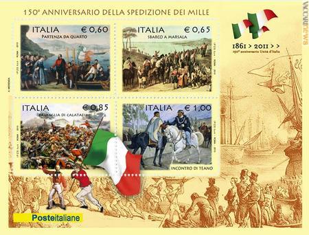 Il foglietto con i quattro francobolli; sarà in vendita dal 5 maggio