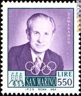 L'omaggio che San Marino ha dedicato a Juan Antonio Samaranch. Era l'8 febbraio 1984