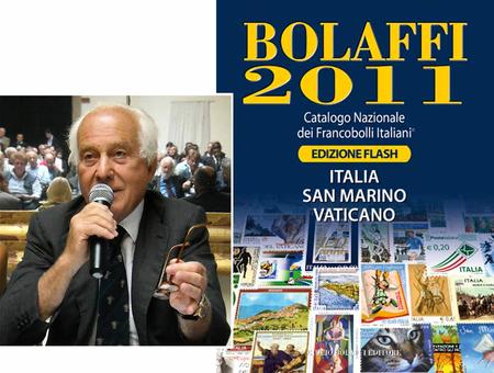 Il direttore responsabile del mercuriale, Albero Bolaffi, e la copertina del “Flash” nell’edizione 2011