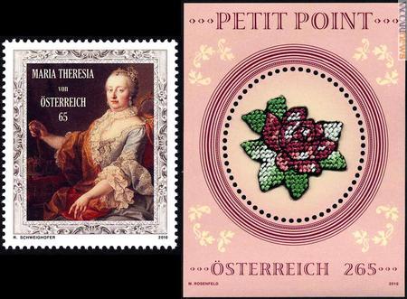 L’omaggio a Maria Teresa d’Asburgo (1717-1780) nel ritratto di Martin van Meytens, francobollo atteso per l’8 ottobre, e quello al “petit point”, in distribuzione generale da domani