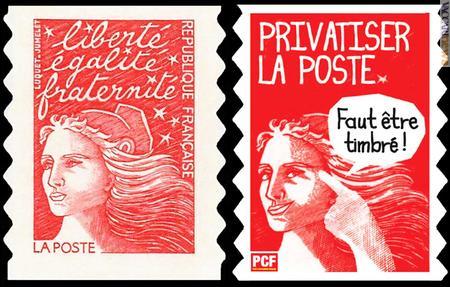 Il francobollo ordinario francese e la rielaborazione del Pcf