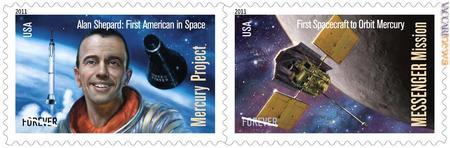 Tra le altre emissioni, l'omaggio al primo uomo nello spazio nel cinquantesimo anniversario, Alan Shepard, in coppia con il tributo per la missione Mercury. Diversi i Paesi, fra cui l'Italia e San Marino, che ricorderanno il progetto del 1961