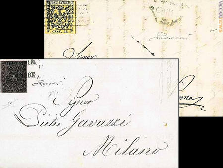 Modena e Parma, due capitali dimenticate. Eppure, nell'Ottocento emettevano francobolli (immagini: archivio Vaccari srl)
