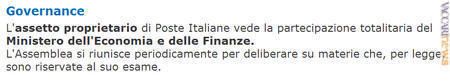Dopo l'uscita di Cassa depositi e prestiti, Poste italiane ha aggiornato la propria composizione societaria