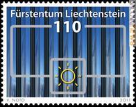 Uno dei francobolli di Liechtenstein con il pittogramma rivelato